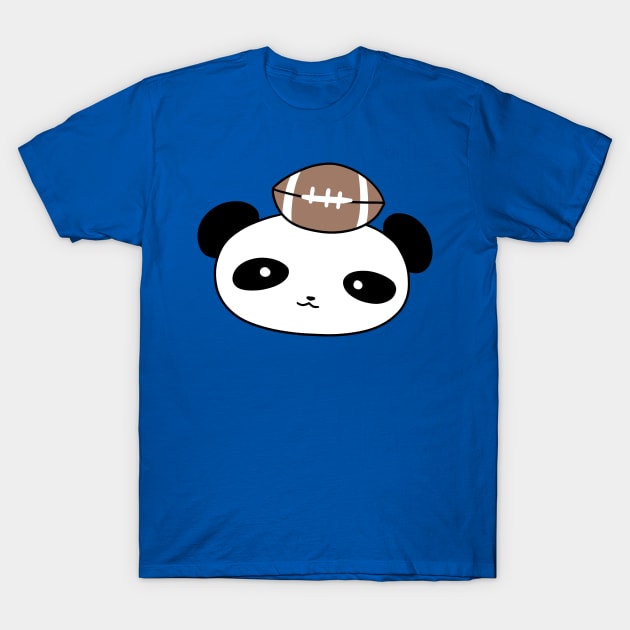 Football Panda Face T-Shirt by saradaboru
